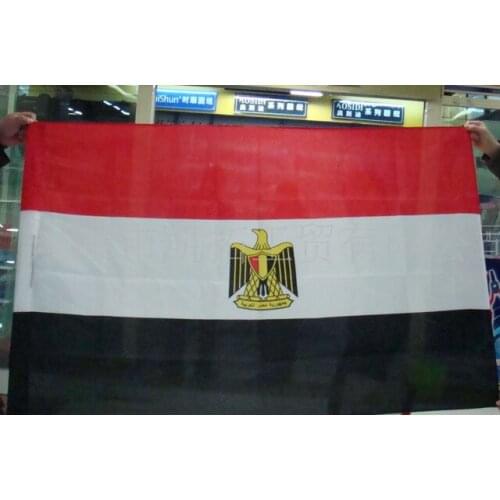 2018 New fashion 90*150cm Hanging Egypt flag National Flag Office/Activity/parade/Festival/Home Decoration Free Shipping