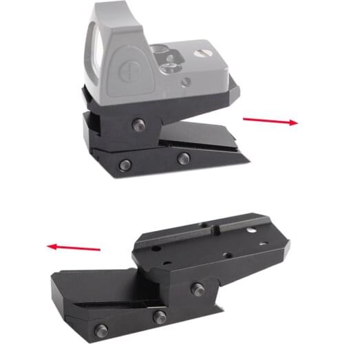 Adjustable Height Slide Red Dot Mount Adapter Riser Sight Mount Fit for TI T2 /Almpoint/RMR/Holosun Red Dot