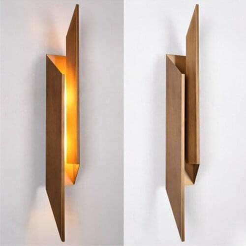 Modern luminaire wood aisle living room corridor home deco espelho
