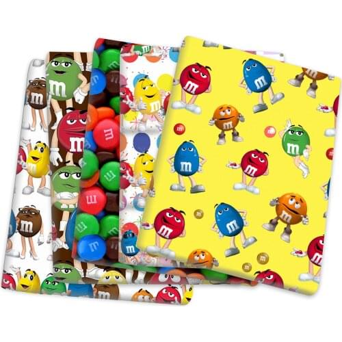 50*145cm Cartoon Printed Polyester Cotton Fabric for Tissue Sewing Quilting Fabrics Needlework Material DIY Handmade,c16222