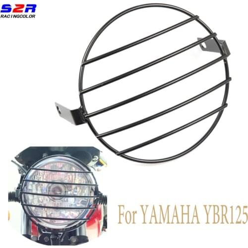 S2R Motorcycle Headlight Guard Protector Cover for YAMAHA YBR125 YS125 YBR 125 125G 125Z HeadLamp Protection stripe cover