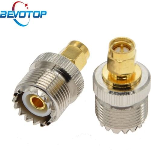 10 PCS/lot SMA Male to UHF L259 SO239 Female Jack RF Coaxial Connector Adapter