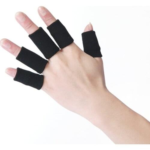10pcs Finger Protector Guard Sport Finger Splint Guard BandsSupport Stretchy Sports Aid Band Basketball