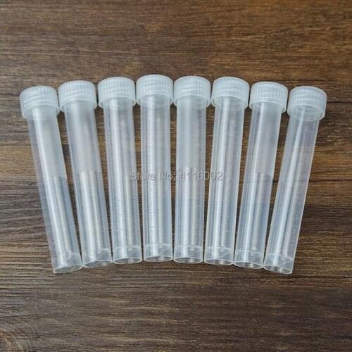 1000pcs 10ml Lab Plastic Frozen Test Tubes Vial Seal Cap Container for Laboratory School Educational Suppy