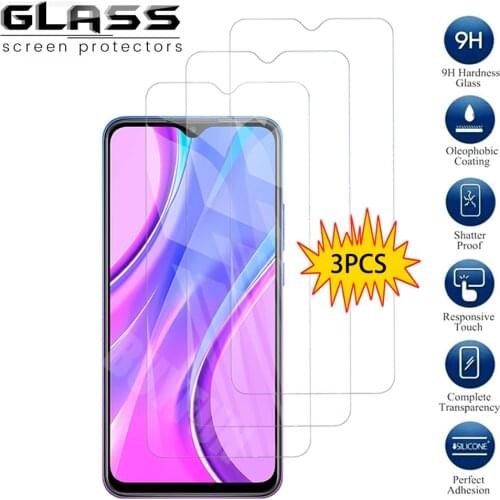 3pcs Premium screen protective glass for xiaomi redmi 9 screen protector film for xiomi redmy 9 HD Safety Glass