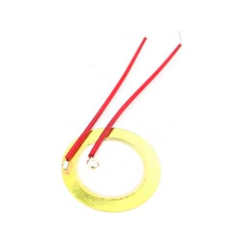 5PCS 20mm Piezo Elements Sounder Sensor Trigger Drum Disc 6.5KHZ + wire copper