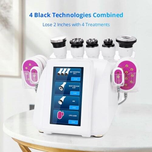 6 In 1 360° rolling Rotating RF Cavitation RF Vacuum Weight Loss Body Shaping Machine