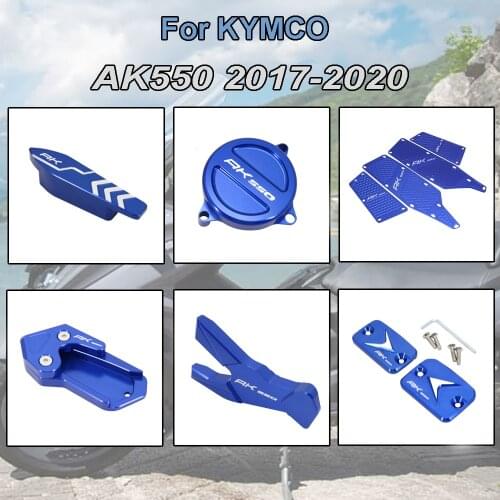 Motorcycle Accessories For KYMCO AK550 Decoration Drive Shaft and Rocker Arm Cover Footboard Kickstand Five Colors 2017 2018 201