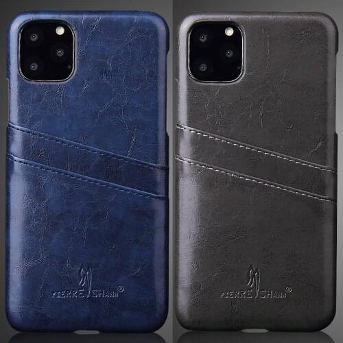 Oil Wax Leather Back Case Cover For iPhone 11 Pro Max