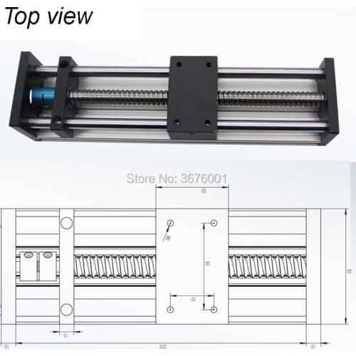 400mm Effective Travel Length SFU1204 1605 1610 Ballscrew 12 16mm Linear Guide Motion Module Rail Table CNC