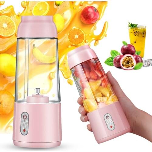 300ML Electric Juicer Cup Handheld Smoothie Maker Blender Stirring Food Processor USB Rechargeable for Home Office Outdoor
