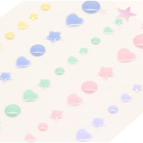 CRZCrafter Enamel Dots Sprinkles Resin Epoxy Stickers Self Adhesive Crafts Embellishments Scrapbooking Cardmaking Decoration