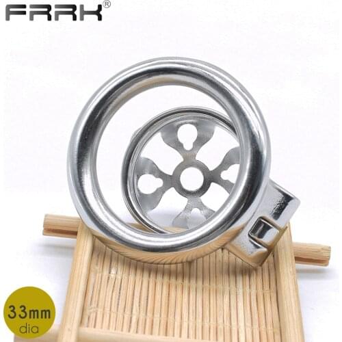 FRRK Urethral Plug Cock Cage Merciless Penis Ring Male Chastity Belt Device BDSM Intimate Toys Sex Shop for Man