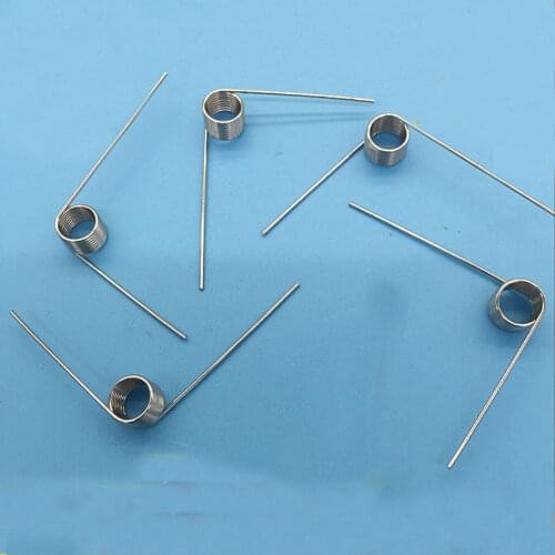 Electroplating Nickel Torsion Spring 0.65mm Wire Diameter* 7.2mm Outer Diameter Torsional Spring 20pcs
