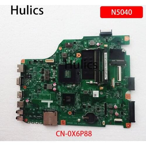 Hulics Original Laptop motherboard For DELL Inspiron 15R N5040 V1540 HM55 Mainboard CN-0X6P88 0X6P88 X6P88 10263-1 main board