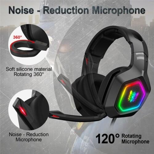 Gamer Headphones Over Ear Gaming Headsets For PC Computer For Xbox PS4 Stereo Hifi Stereo Sound Wired Headphones with Microphone