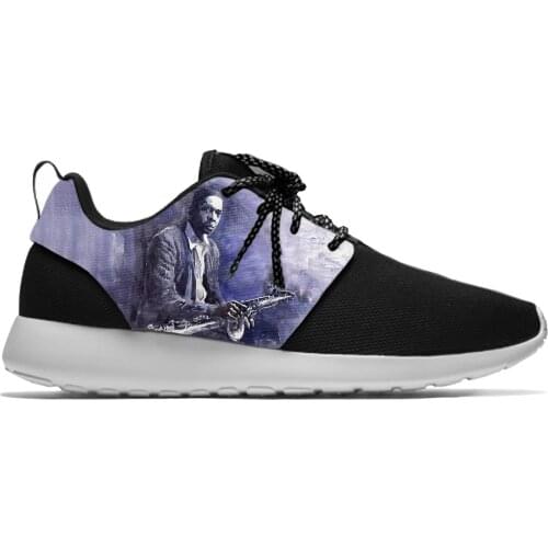 John Coltrane Jazz Sax Music Cool Fashion Classic Sport Running Shoes Casual Breathable Lightweight 3D Print Men Women Sneakers