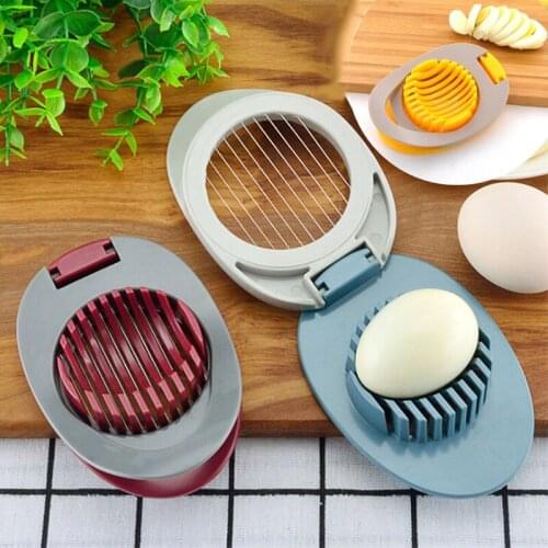 Kitchen Multifunction Egg Slicers Section Cutter Divider Plastic Egg Splitter Cut Egg Device Creative Kitchen Egg Tools