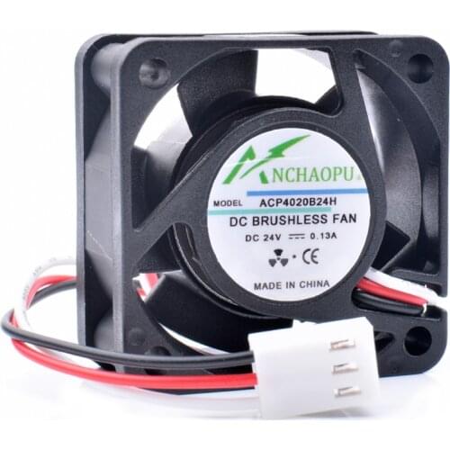 Brand new original ANCHAOPU ACP4020B24H 4cm 4020 40mm 40x40x20mm DC24V 0.13A inverter power supply cooling fan