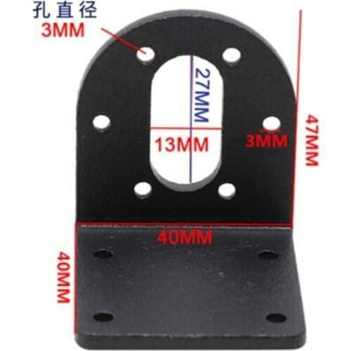 5pcs Motor base, micro motor fixed base, 37 reduction motor, L-type aluminum alloy horizontal bracket, motor accessories