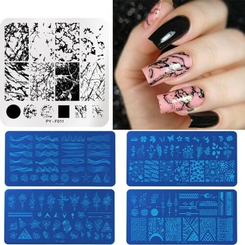 PICT YOU Nail Stamping Plates Animal Patterns Stamping Template Stencil Stainless Steel Tools Nail Art Stamp Design Tools