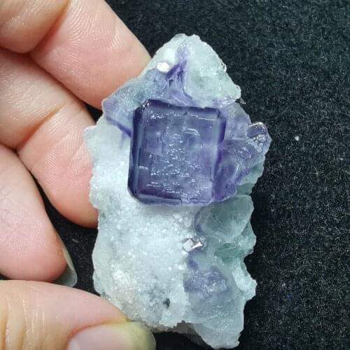 Natural blue-green fluorite mineral specimen aura meditation healing teaching collection home decoration ornament appreciation