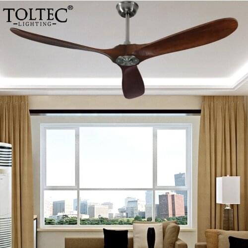 60 Inch Modern Ceiling Fan Lamp With Remote Control Modern Indoor Solid Wood Roof Decorate Fans For Home 110-240Vac Motor Fan