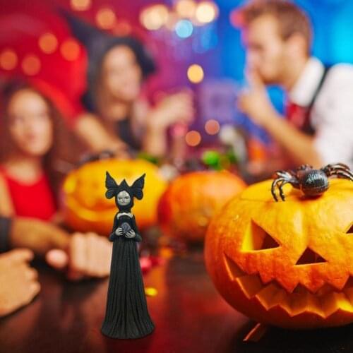 Halloween Witch Statue Table Decor Witch Sculpture For Garden Decor Table Lamps Night Light Ornaments For Home Halloween Decorat