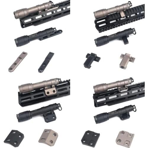 WADSN Airsoft Surfire M600 M600C Weapon Light Mount Combo Hunting Rifle Scout Flashlight fit Mlok Keymod 20mm Picatinny Rails