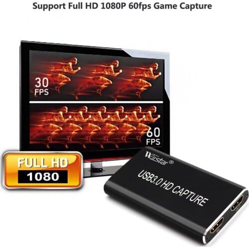 USB 3.0 Capture HDMI to USB 3.0 HDMI TYPE C Video Capture HD 1080P compatible with Windows Linux Mac OSX Support Live Broadcast