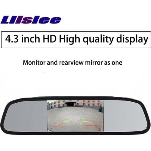 LiisLee Car Parking Assistance System 4.3 Inc TFT LCD Car Reverse Mirror Rearview Monitor