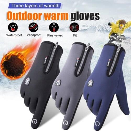 Winter Warm Gloves Men Ski Gloves Snowboard Gloves Motorcycle Riding Snow Windstopper Glove For Riding Hiking Climbing Camping