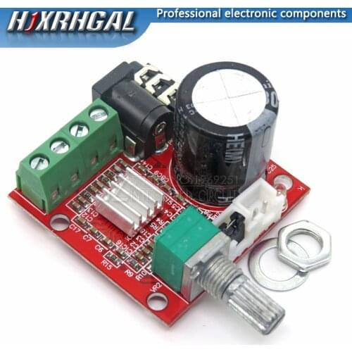 1PCS 12V Mini Hi-Fi PAM8610 Audio Stereo Amplifier Board 2X10W Dual Channel D Class