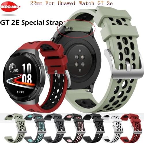 22mm Soft Silicone Watchbands Bands For HUAWEI WATCH GT 2e GT2e Smartwatch Wrist Strap for Huawei Watch GT2 Replacement Bracelet