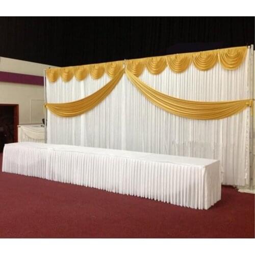 3mx6m wide swag, background cloth wedding design background design, party curtain celebration stage performance background decor