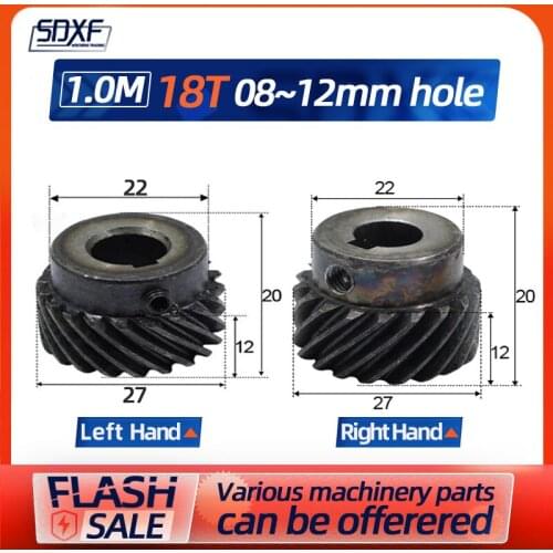45 degree helical gear, 1M18T, right hand super torque, can be used with left helical gear