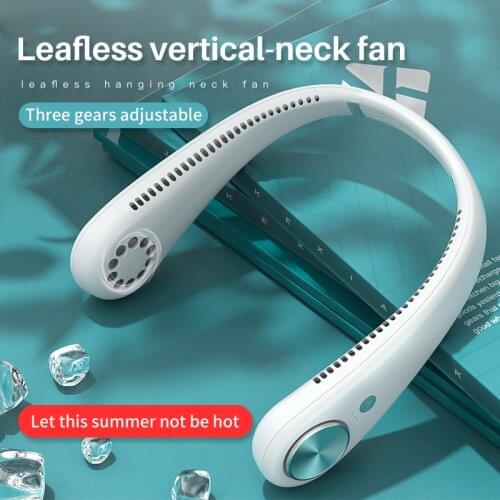 Bladeless Mini Fan Neck USB Fan Rechargeable Fan Mute Sports Fans for Home Outdoor Ventilador Portatil Abanicos Cool Gadgets
