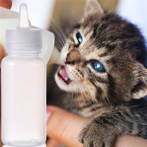 60ML Silicone Pet Dog Cat Baby Nursing Water Milk Feeding Bottle Puppy Kitten Nipple Milk Feeder Newborn Cat Drinking Bottle