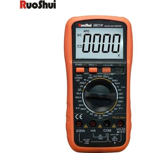 Digital Multimeter Ohm Hz AC/DC Current Voltage Transistor Tester Electrical NCV Test Meter with Profesional Analog Multimetro