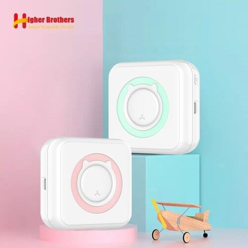 Children Learning Printer for Kids Instant Photo Printer for Children Birthday Gifts Label Memo Print Bluetooth Thermal Printer