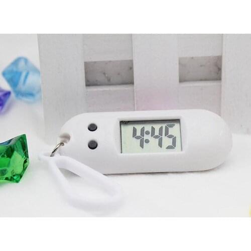 Unisex Student Keychain Electronic Clock Sports Timer Hook Digital Outdoor Running Electronic Watch Exam Small Wall Clock