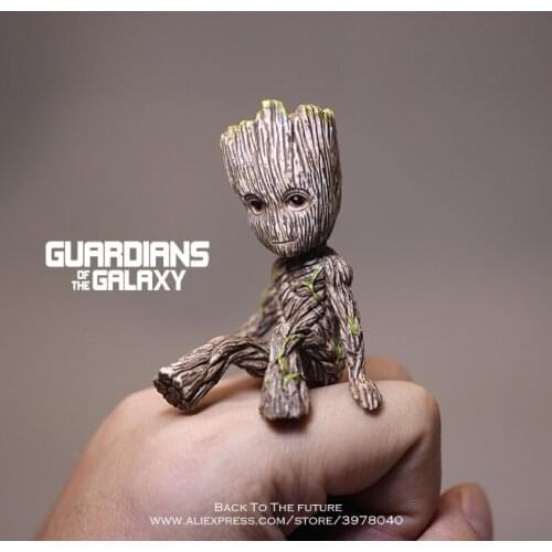 Disney Guardians Of The Galaxy 2 Tree Man Grout Sitting Collectible Anime Toy PVC Cartoon Mini Action Figure Doll Toys model
