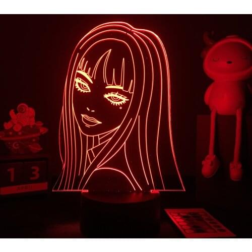 Manga 3d Lamp Tomie Junji Ito for Boys Room Decor Night Light Bithday Gift Anime Tomie Led Light Bedroom Lightting Dropshopping