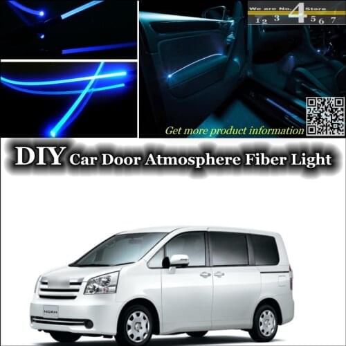 Interior Ambient Light Tuning Atmosphere Fiber Optic Band Lights For TOYOTA Noah Voxy Nav1 Inside Door Panel illumination Refit