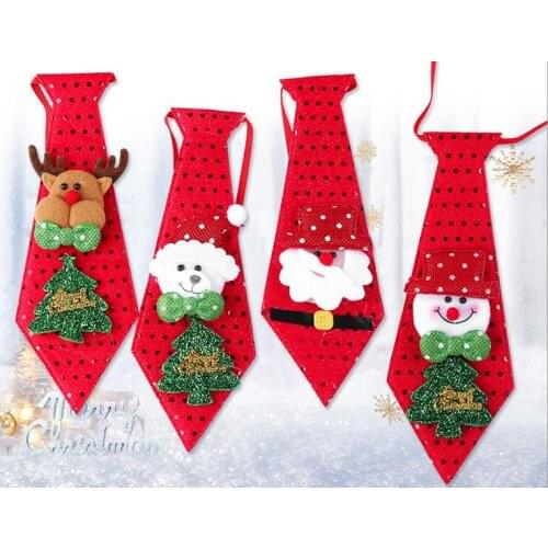 Small gifts Christmas decorations adult childrens holiday gifts sequins tie
