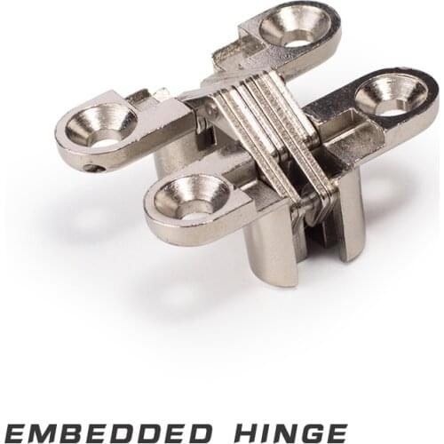 Invisible Hinge 180 Degree zinc Alloy material nickel color Invisible Folding Door Soss Hinge