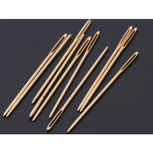 2021 New 10 PCS Golden Embroidery Fabric Cross Stitch Cloth Needles Size 22# 24# 26# 28