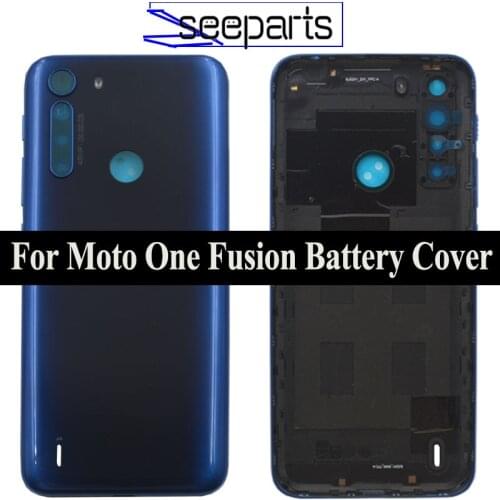 NEW For Motorola Moto One Fusion Battery Door Back Cover Housing Case One Fusion Battery Cover