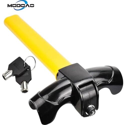New Steering Wheel Lock T-Bar Steering Wheel Immobiliser Heavy Duty Anti Theft Devices with 2 Keys for Cars Trailer Vans