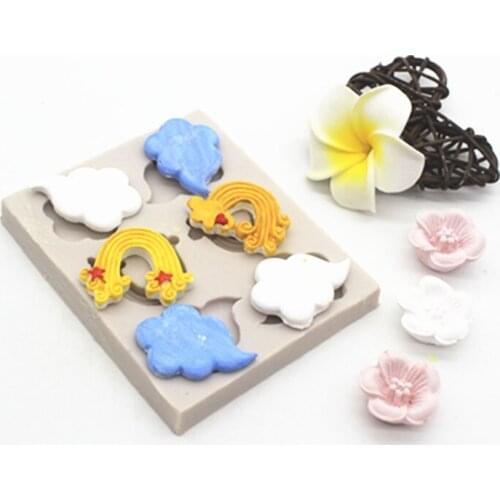 Wholesale/retail,free shipping, p728 cloud Aromatherapy plaster mold Jelly chocolate mould baking tools